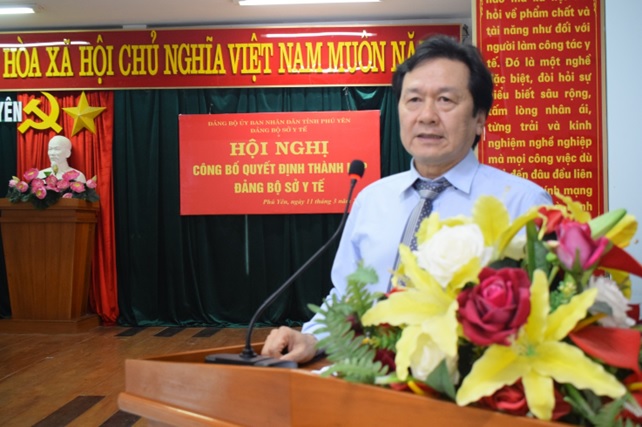 Công bố Quyết định thành lập Đảng bộ Sở Y tế